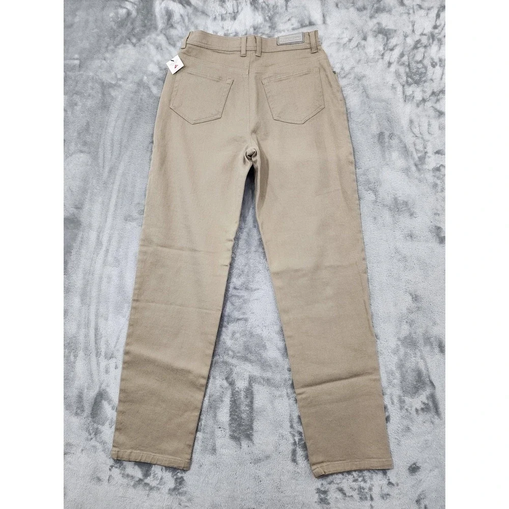 NEW Vintage 90s Gloria Vanderbilt Jeans Womens 12 Beige Tan High Rise Tapered‎